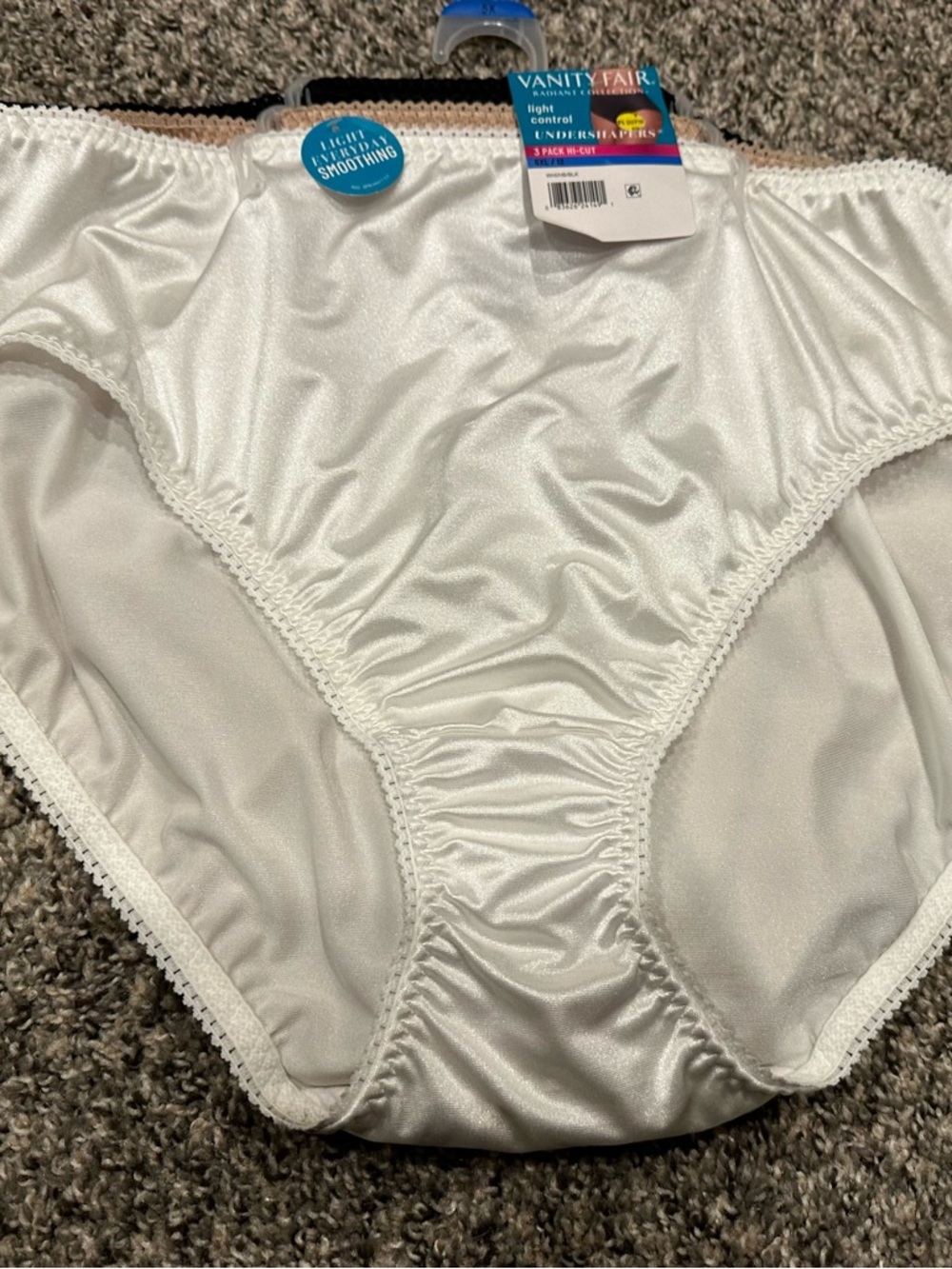 3 Radiant Vanity Fair Hi Cut Underwear Light Control Shaping  Women's 5XL